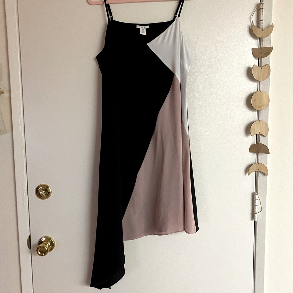 Colorblock Black/Pink/White Dress